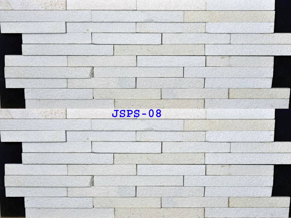 White Sandblast Stone Wall Cladding Tiles For Outdoor and Indoor Wall